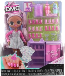 lutka l.o.l. surprise o.m.g. sweet nails kitty k café