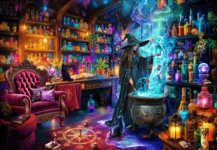 Puzzle Čarobna koliba 1000 dijelova