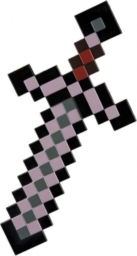 Minecraft netheritni mač – plastična replika