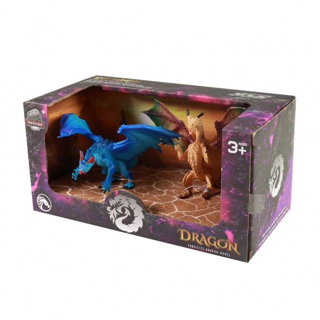 Set dva plastična zmaja 12 cm