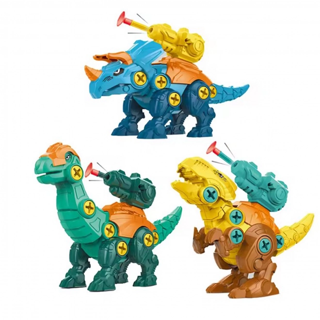 Woopie set dinosauri za zavrtanje 3 kom građevinski set s koferom i bušilica sa šrafcigerom