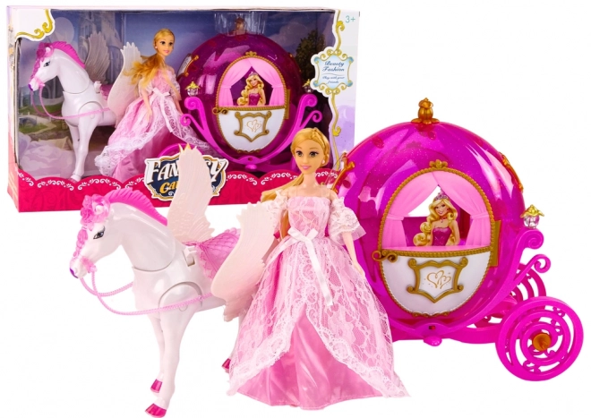Čarobni set s konjskom kočijom i princezom