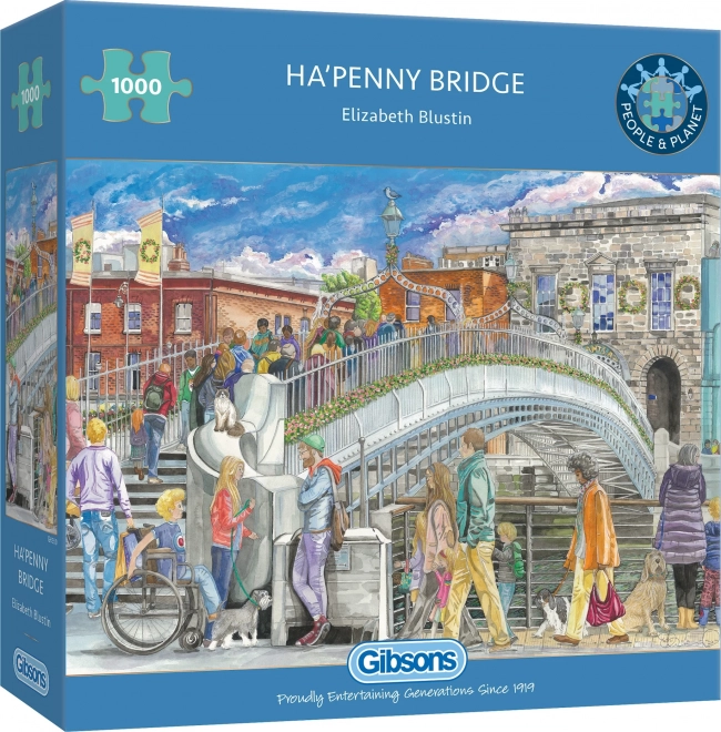 GIBSONS Puzzle Most Ha'penny 1000 dijelova