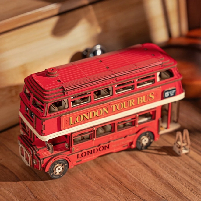 3D drvena slagalica londonski double-decker