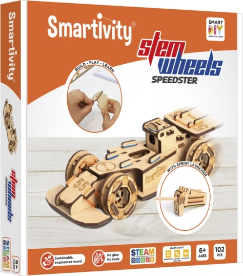 Smartivity formula – drvena konstrukcijska set-kutija trkaćeg auta s lanserom