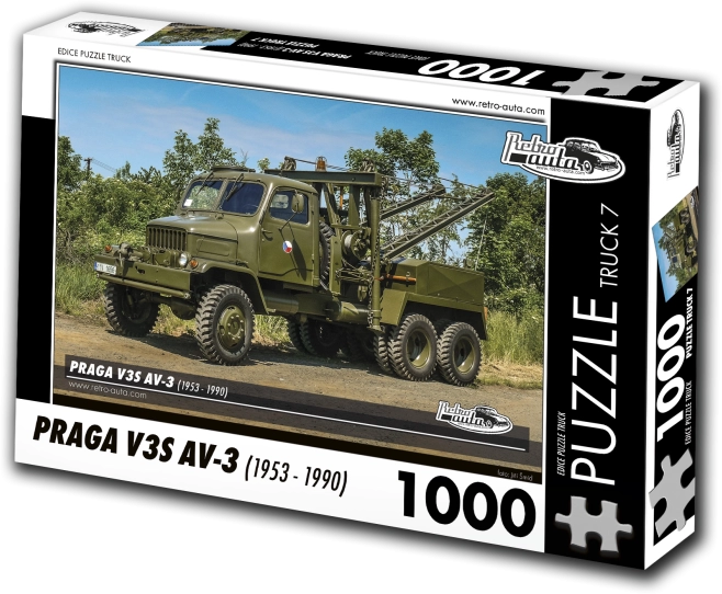 Puzzle Retro-automobili TRUCK br. 7 PRAGA V3S AV-3 1000 dijelova