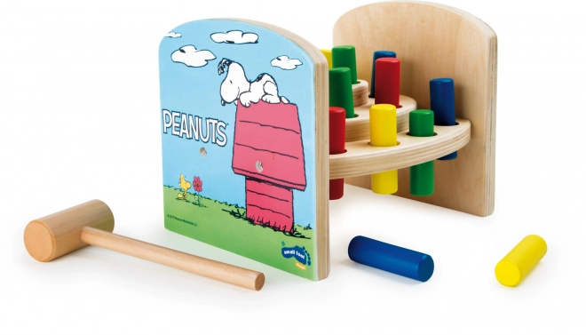 Mala noga Drvena igračka za zabijanje Peanuts