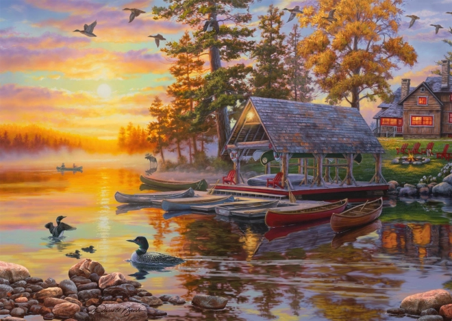 Puzzle Lučica s kanuima 1000 komada