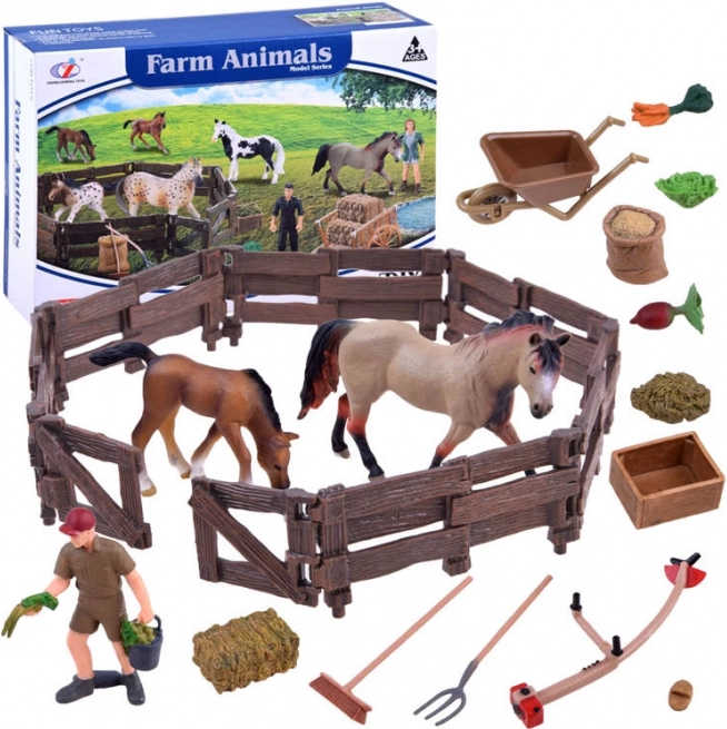 Set figurica konja za farmu – Zagroda