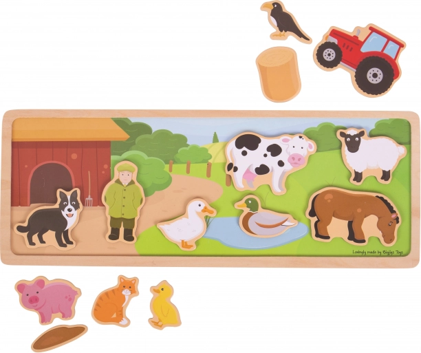 Magnetična slagalica farma Bigjigs Toys