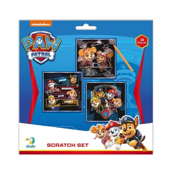 Sličice za struganje Paw Patrol u boji 3 kom