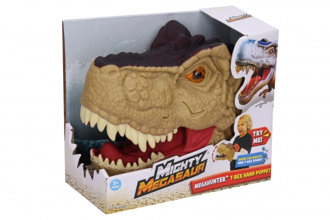 Dinosaurove glava s efektima za ruku 20 cm