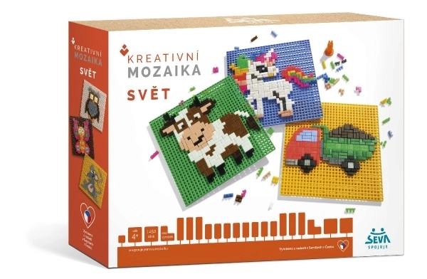 Kreativna Mozaika Svijet Plastična Kockograditeljska
