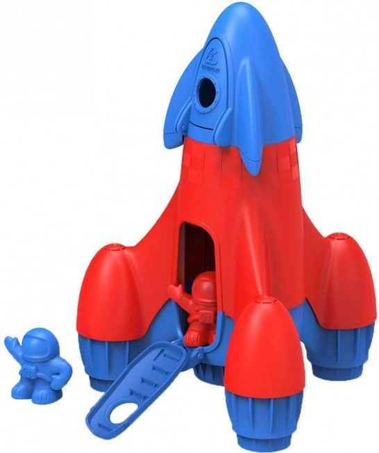 Green Toys plava raketa – ekološka svemirska igračka za djecu