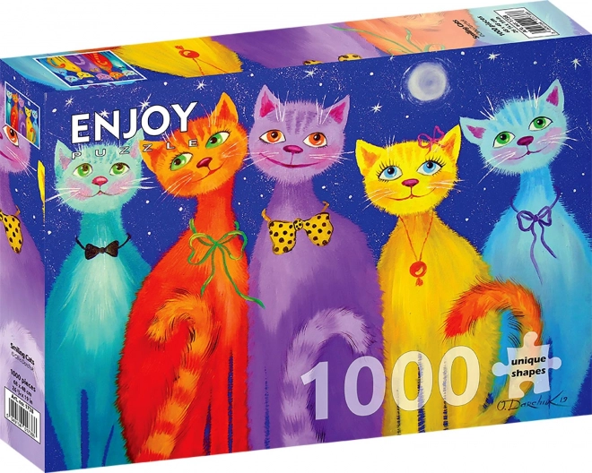 ENJOY Puzzle nasmiješene mačke 1000 dijelova