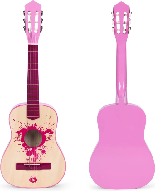 Dječja gitara ružičasta s 6 žica ECOTOYS