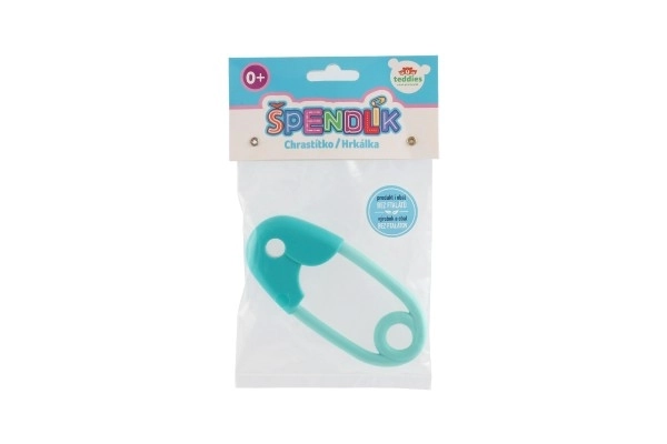 Zvečka igla plast 12cm tirkizna 12x19cm u vrećici 0+