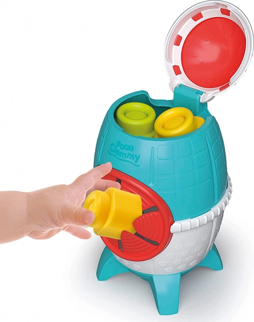 CLEMENTONI SOFT CLEMMY Kutija Svemirska raketa s 5 kockica