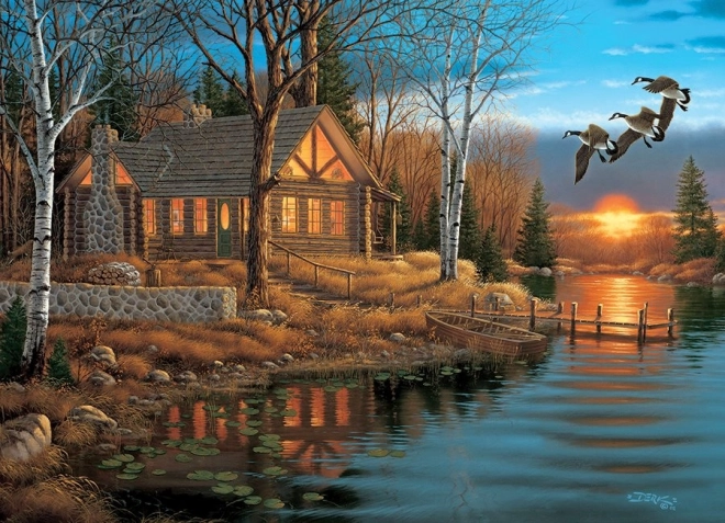 Puzzle COBBLE HILL Odmor uz jezero 1000 dijelova