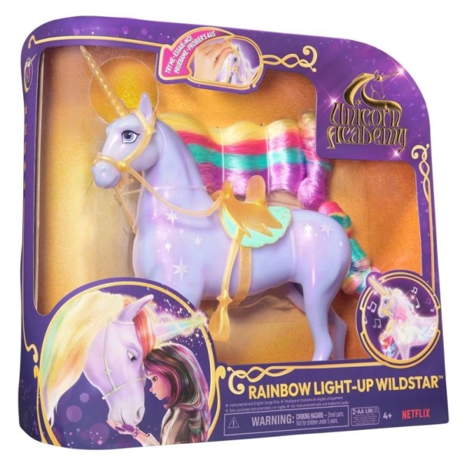 UNICORN ACADEMY SVJETLEĆI JEDNOROG WILDSTAR 24cm