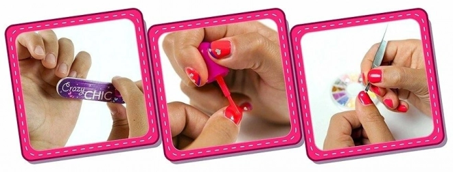 Set za akcijske nokte Crazy Chic