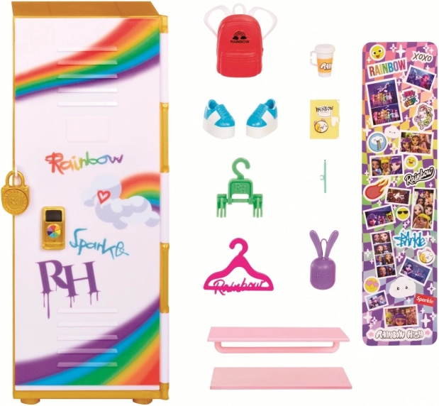 Školski ormarić RAINBOW HIGH Style Locker s dodacima