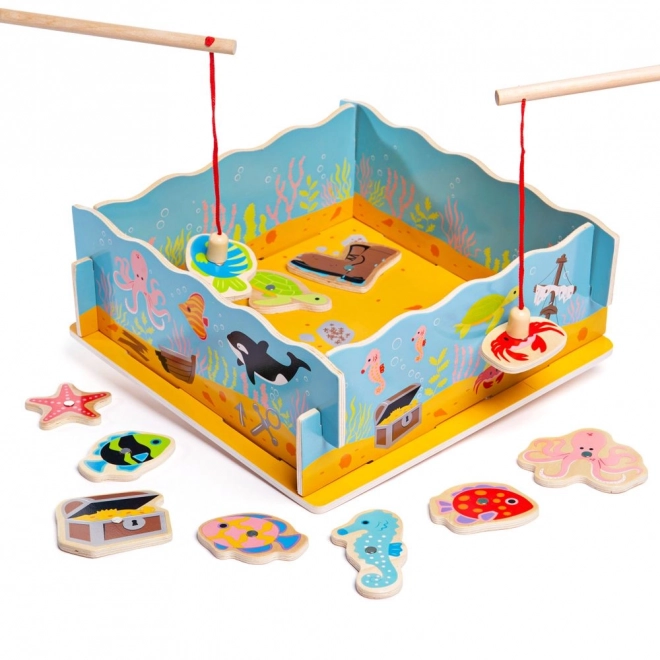 Bigjigs Toys Magnetično pecanje ribica