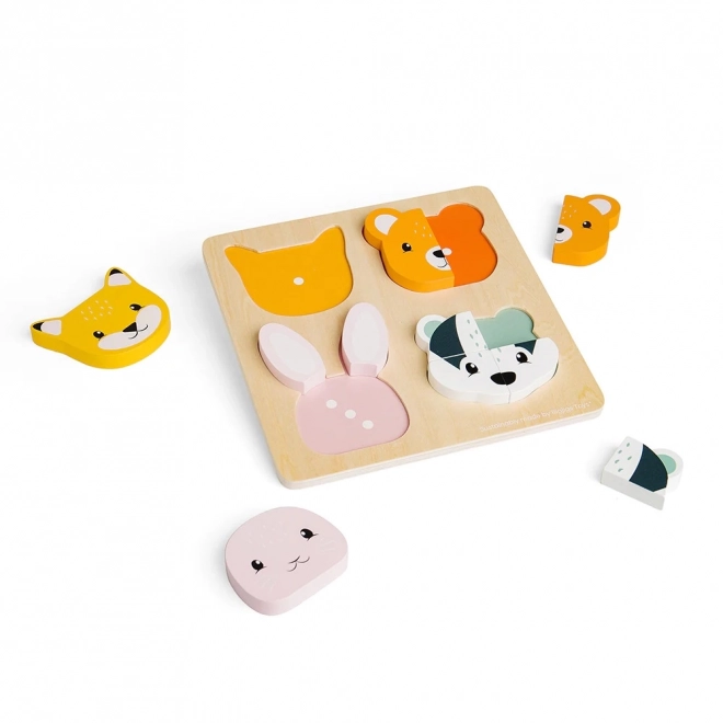 Drvene slagalice s ubacivanjem i brojanjem Bigjigs Toys