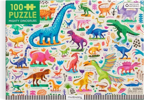 Mudpuppy Puzzle Moćni dinosauri 100 dijelova