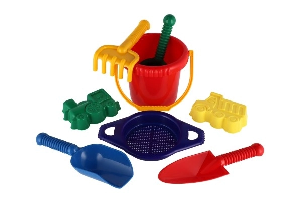 Kanta sa sítom lopatica trgovčeva lopatica grabljice plastika u mrežici 20x28x12cm 12m+