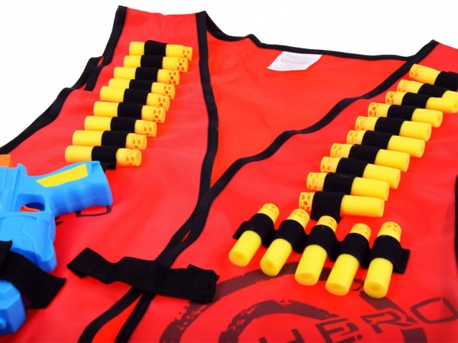 Set prsluka i metaka za Nerf – Crvena