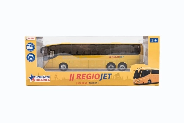 Autobus RegioJet metal/plast 18,5cm na se povlači unazad u kutiji