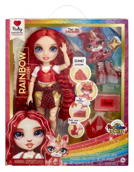 Rainbow High Fashion lutkica sa životinjicom - Ruby Anderson