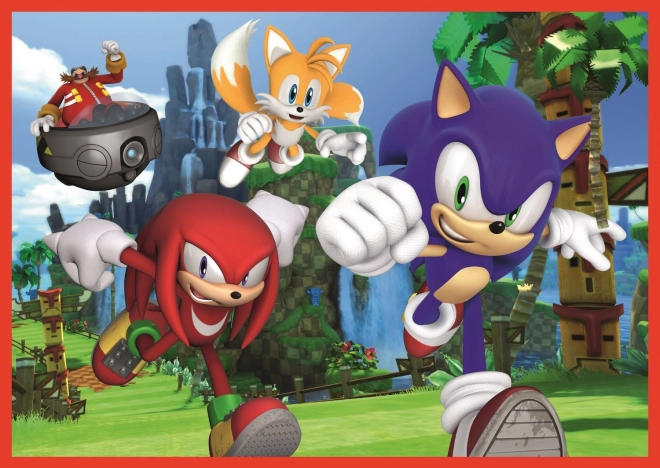 Slagalica 4u1 Sonic/Sonic The Hedgehog 28,5x20,5cm u kutiji 28x28x6cm