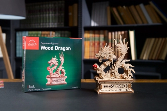 Ugears 3D drvene mehaničke puzzle Zmaj