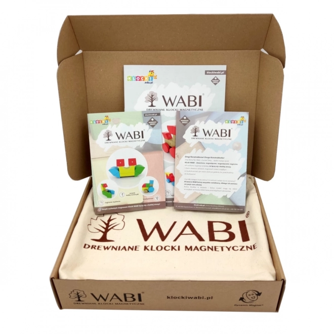 Drvene magnetičke kocke WABI 40 komada