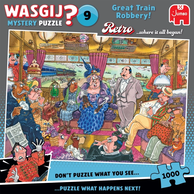 Jumbo Puzzle Wasgij Mystery 9: Velika vlakovna pljačka 1000 dijelova