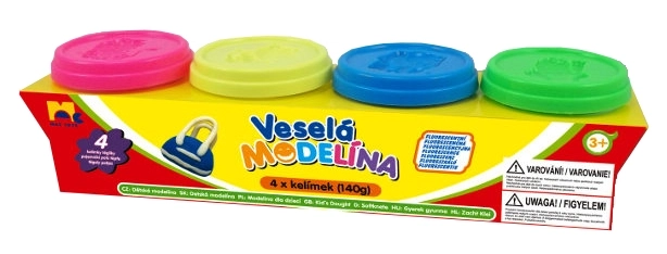 Modelina 4x 140g neonske boje