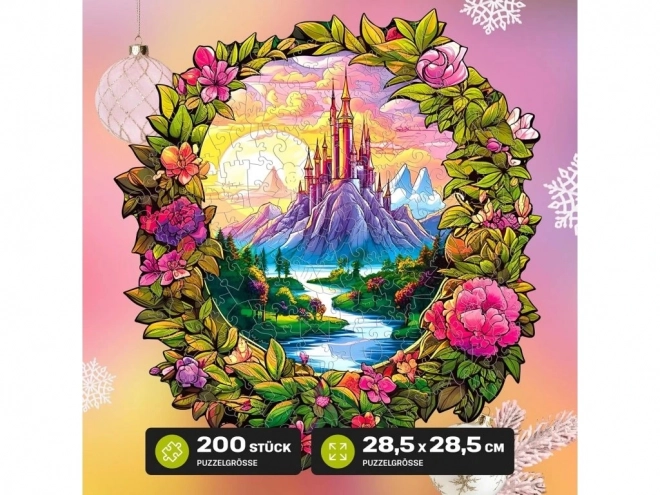 Drvene puzzle Čarobna šuma 200 dijelova