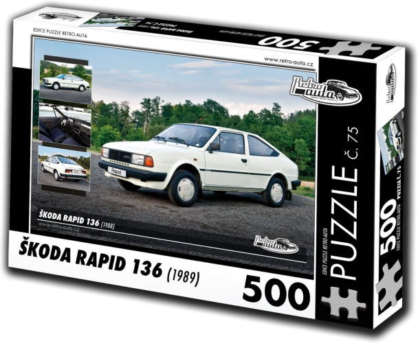 Puzzle Retro-automobili Škoda Rapid 136 (1988) – 500 dijelova