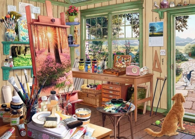 Ravensburger puzzle Moje utočište: vrtni atelje 1000 dijelova