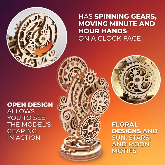 Ugears 3D drvene mehaničke puzzle Steampunk satovi