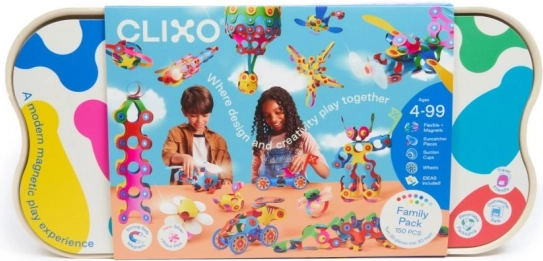 Magnetski set Clixo Family Pack - 150 dijelova