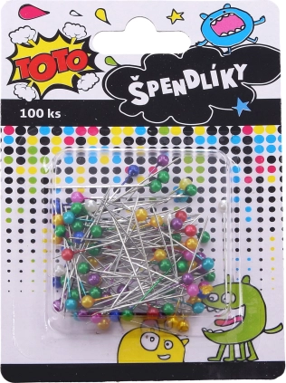 Igle s obojenom glavicom 100 kom