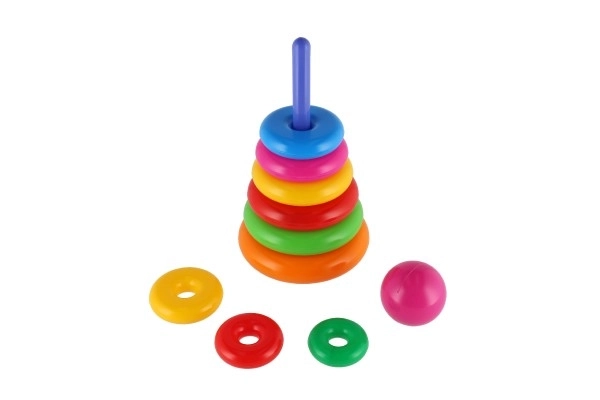 Složivi prstenasti toranj plast 28 cm različite boje u mreži 12m+