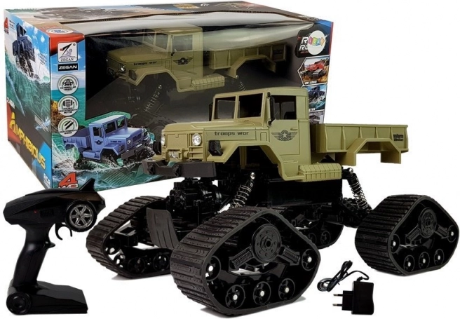 RC terenski pickup 1:12 s gusjenicama, žuti