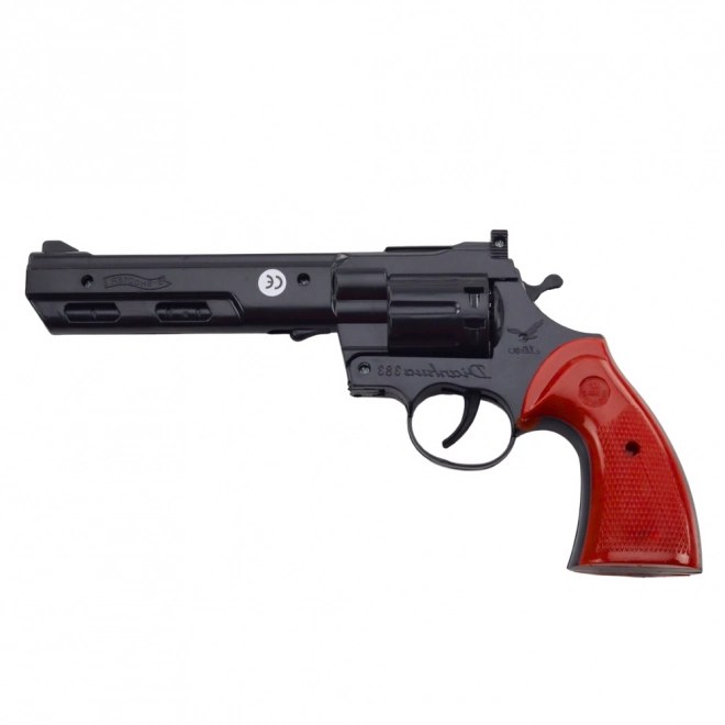 Dječji revolver na kapsule zvuk crni
