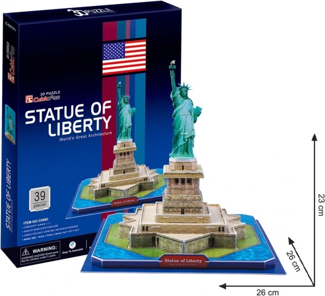 CubicFun 3D puzzle Kip slobode 39 dijelova