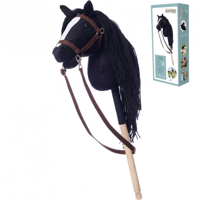 HOPPIHORSE konj na štapu hobi konj veličina A4 crni