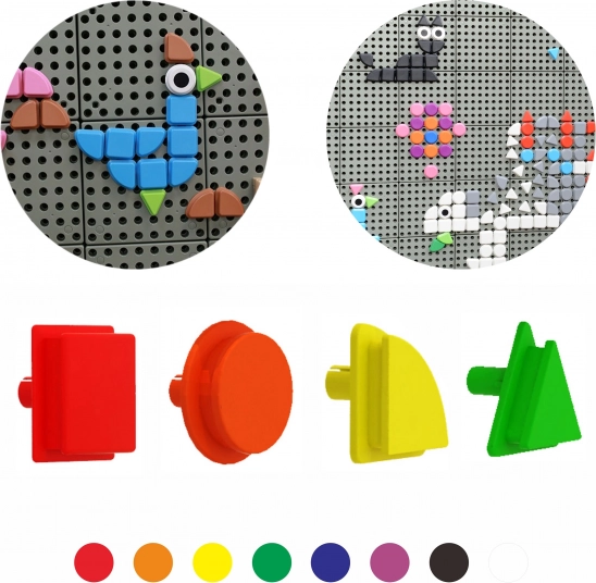 Masterkidz Set klinova u obliku geometrijskih likova za STEM ploče
